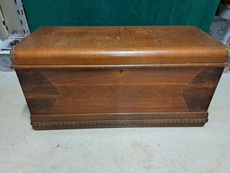 Vintage Art Deco Waterfall Cedar Chest