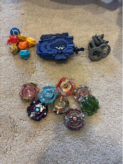 Beyblade burst parts lot with launcher