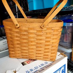 2 Longaberger Baskets, Handwoven