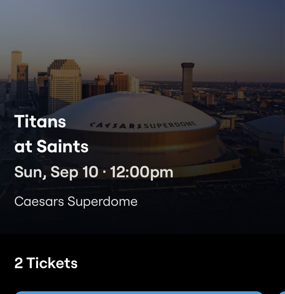 Saints, Titans Two Ticket In Bud Zone