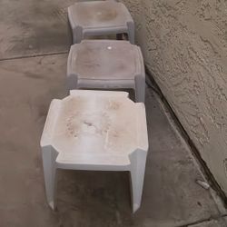 3 Small Patio Side Tables