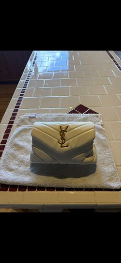 Saint Laurent Ysl white bag