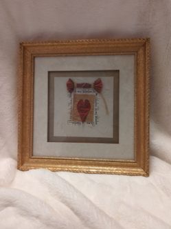 Framed Valentine Mixed Media Shadow Box Art