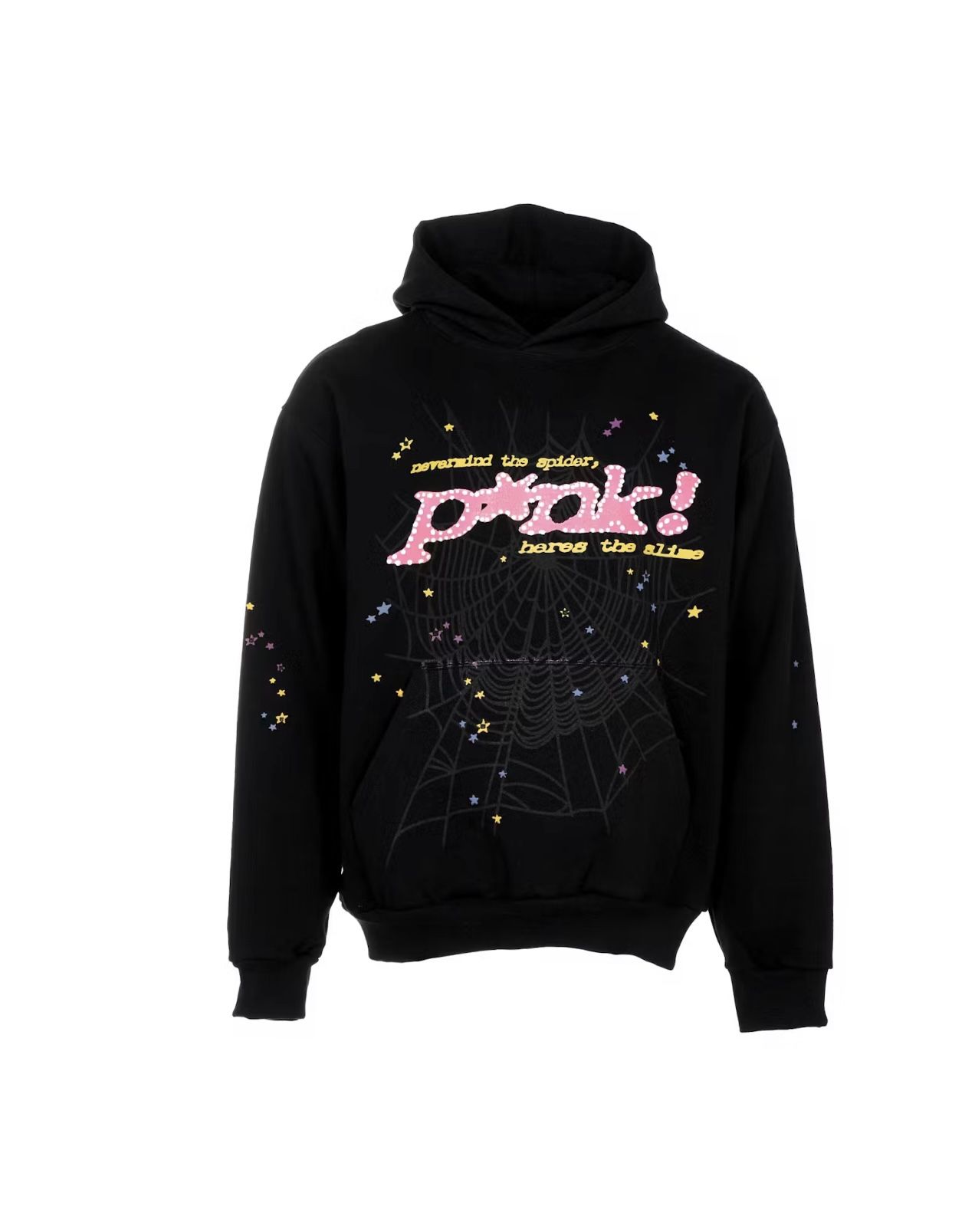 Sp5der P*nk Hoodie Black