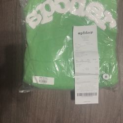 Green Spider Hoodie Medium