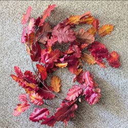 Oak Leaf and Acorns Fall Garland 6ft