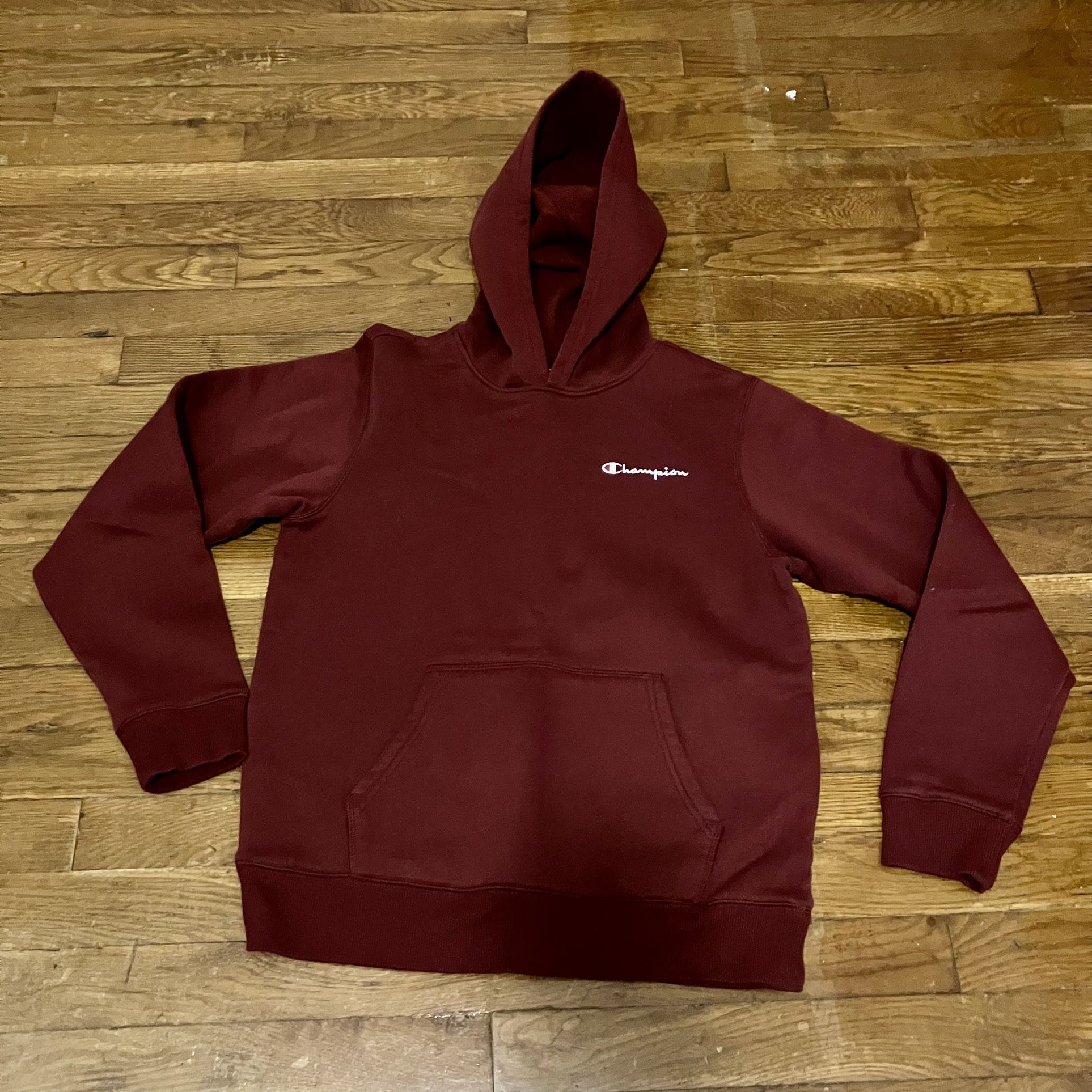 Champion Youth XL Hoodie Sweatshirt Maroon Burgundy Pullover Sweater