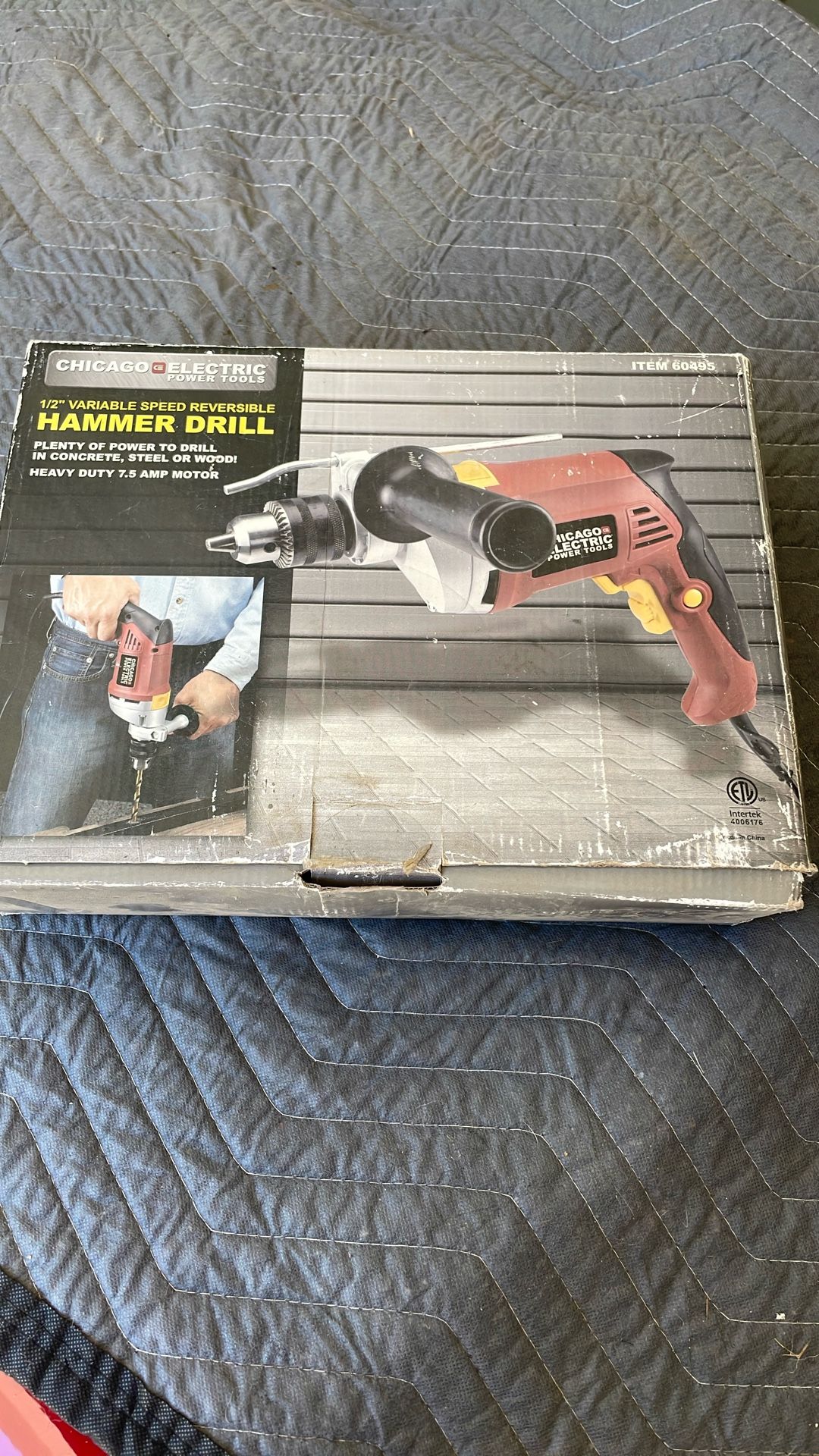 1/2 Inch Variable Speed Reversible Hammer Drill