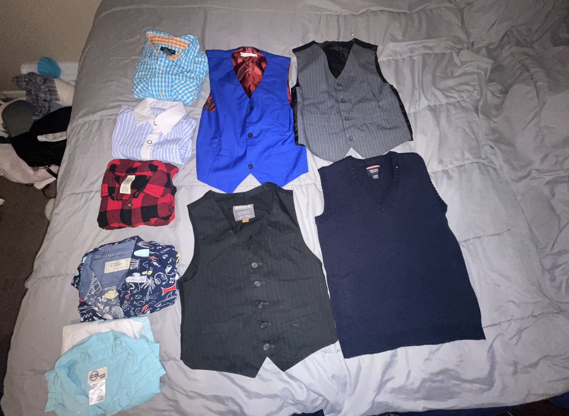 Size 10/12 Boys Shirts(14+4 Dress Vests)