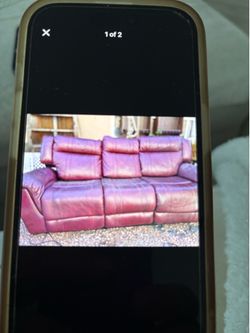 Couch leather $50