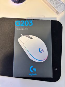 Logitech G203 LIGHTSYNC Gaming Mouse (White) – used (like new)