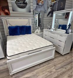 New 4pc bedroom set in box buy now pay later $39 down no credit needed