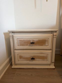 Shabby Chic Nightstands Set of 2