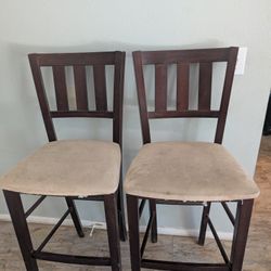 Wooden Chairs/Back Bar Stools