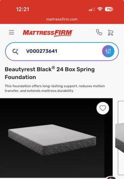 New In Plastic - Queen Beautyrest Black® 24 Box Spring Foundation