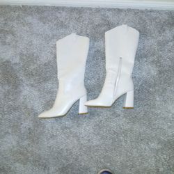 Women's White Boots