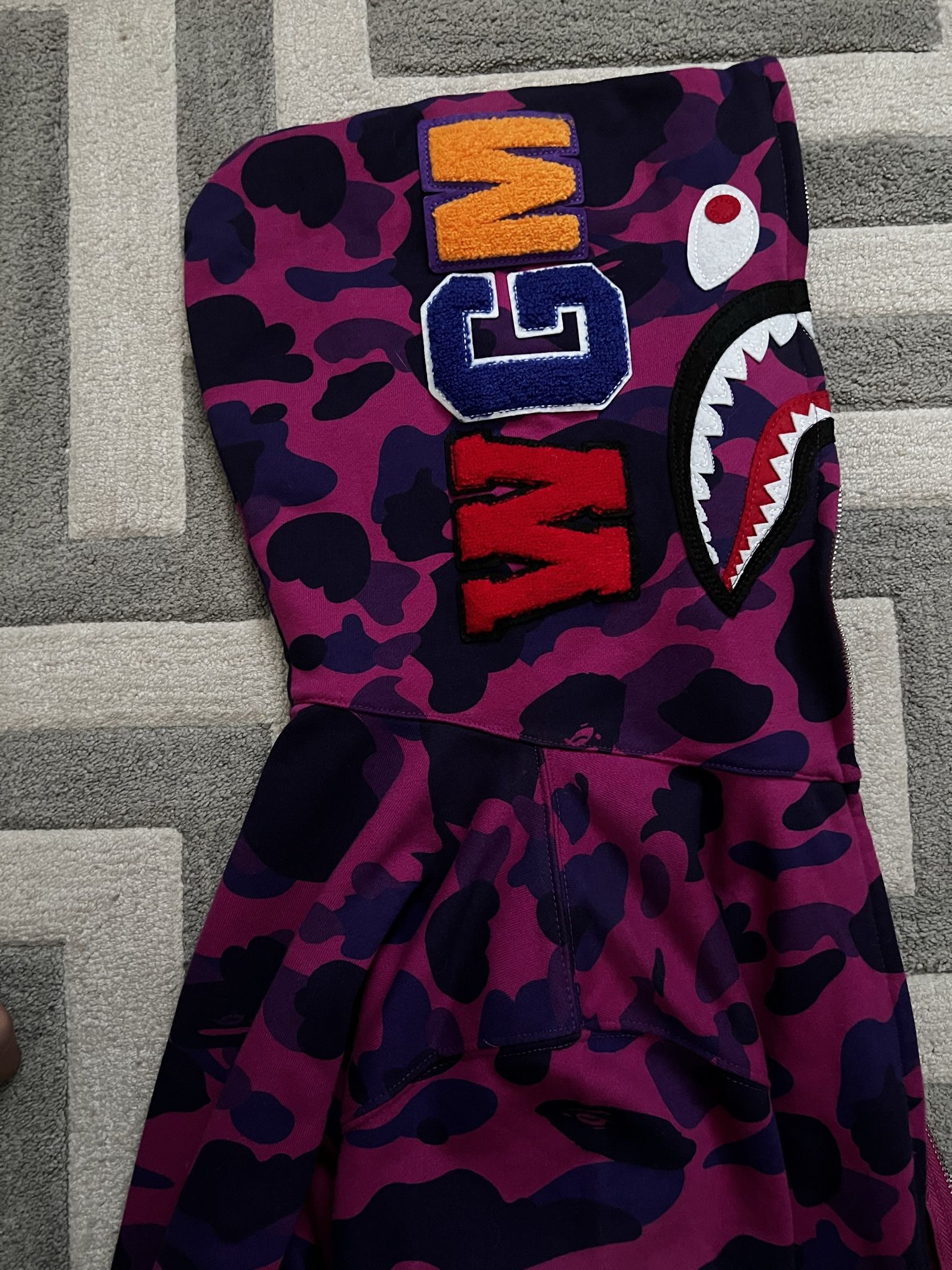 Purple Bape hoodie