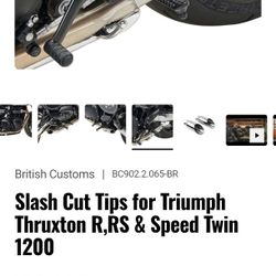 Exhaust Tips For Triumph