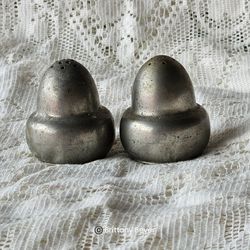 Mini Pewter Salt And Pepper Shakers