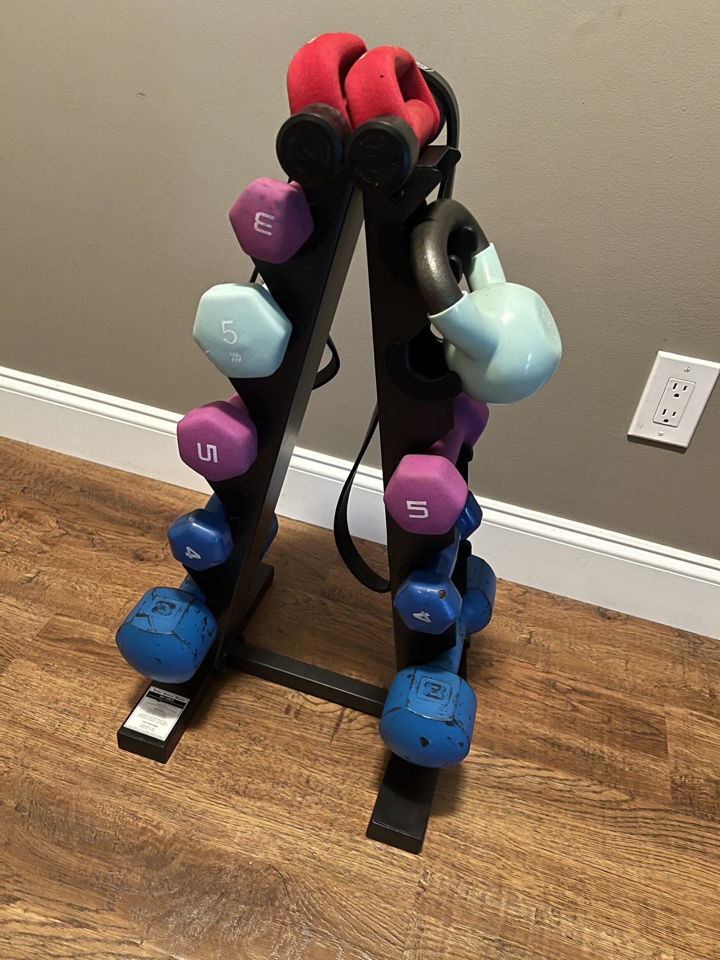 Barbell Weights stand With Weights