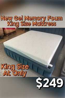 New Gel Memory Foam King Size Mattress