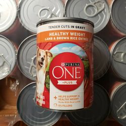 Purina ONE +Plus Adult Tender Cuts in Gravy Healthy Weight Lamb & Brown Rice Entree Canned Dog Food