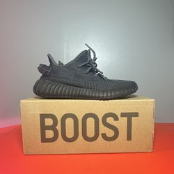 Size 5 - Adidas Yeezy Boost 350 V2 Low Black Non-Reflective