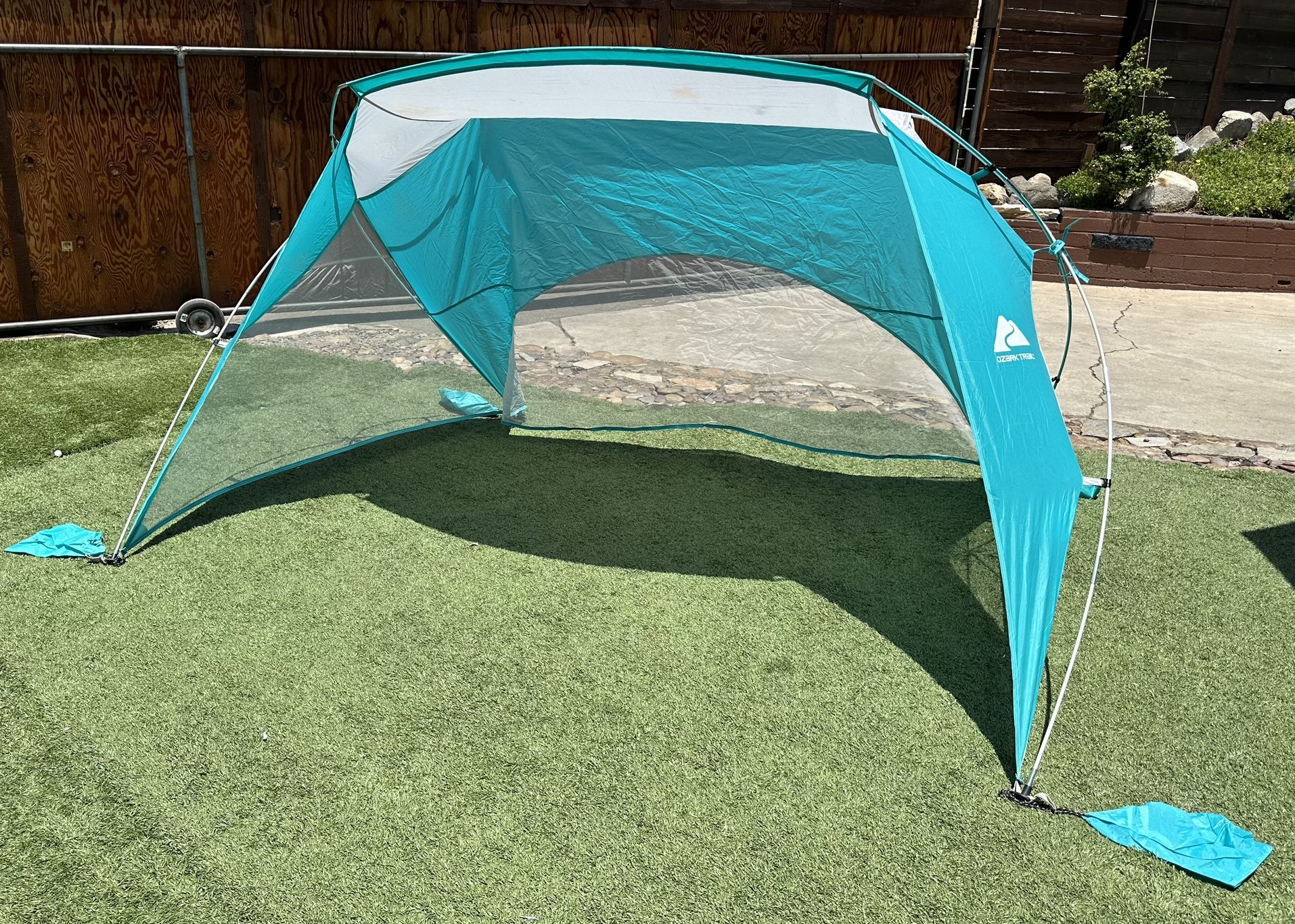 Ozark Trail Sun Shelter Beach Tent, 8' x 6' with UV Protectant Coating