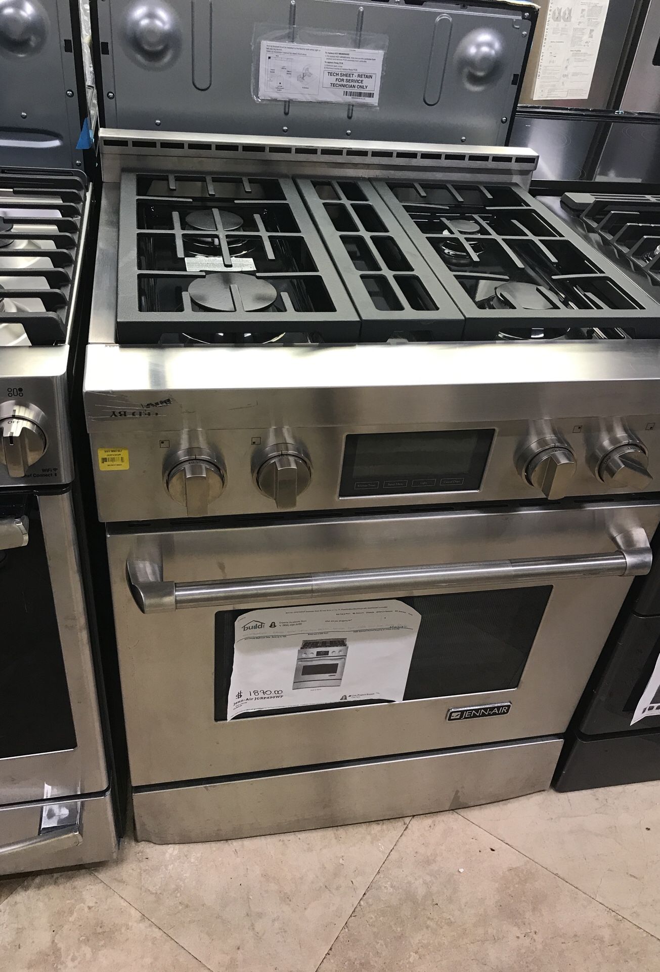 Jenn-Air JGRP430WP/ 1 year warranty free delivery