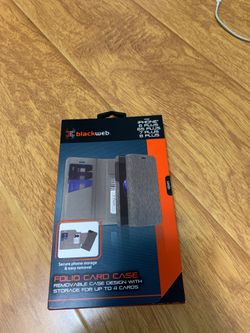 IPHONE CARD CASE ( black web)