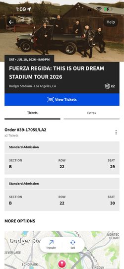 Fuerza Regida Floor Tickets !