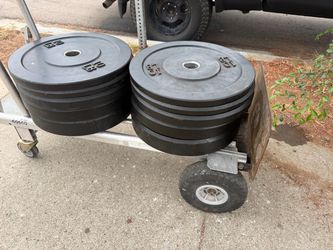Olympic bumper plates 45,35,25,15,10lbs