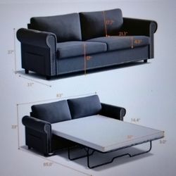 You working at dark gray queen size sofa couch