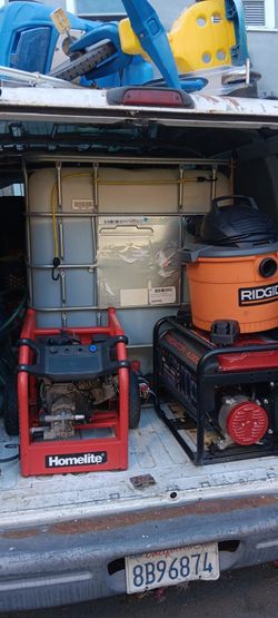 Water Tank And Pressure Washer 