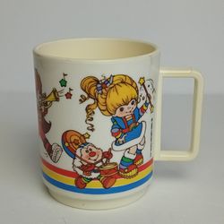 Rainbow Brite 1983 Vintage Deka Plastic Cup Mug Made in USA Hallmark