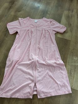 Vintage Fundamentals pink  floral  Nightgown Women’s Size large cotton blend