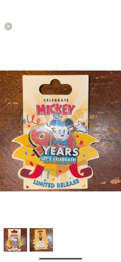 Disney - Mickey’s 90th birthday pin with spinning bow tie. Limited release