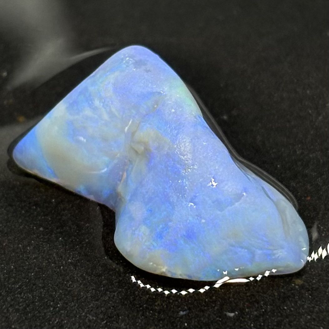 Blue Ridge Mountain Australian Lightning Ridge Sculpting Opal Showpiece