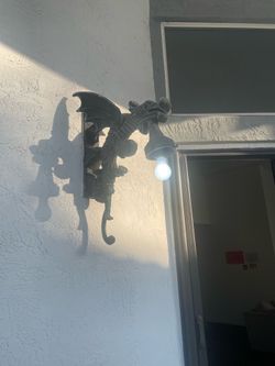 Exterior gorgoyle light