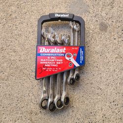 Duralast 6pc Ratcheting Wrench Set Metric 