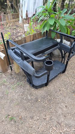 Golf cart backed seat accessory