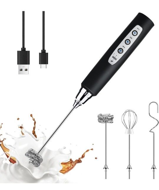 YUSWKO Black Handheld Milk Frother