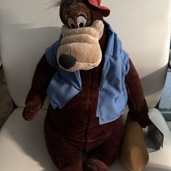 Disney Song of the South Brer Bear Plush  18” Splash Mountain New with Tags