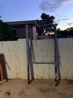 Chain Link Walk Gate with Steel Frame