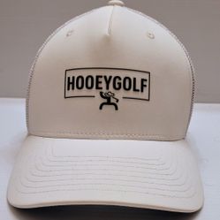 Hooey “Wedge" Golf Hat Cap - Size L / XL Flex Fit Flexfit - White - NEW wo Tags