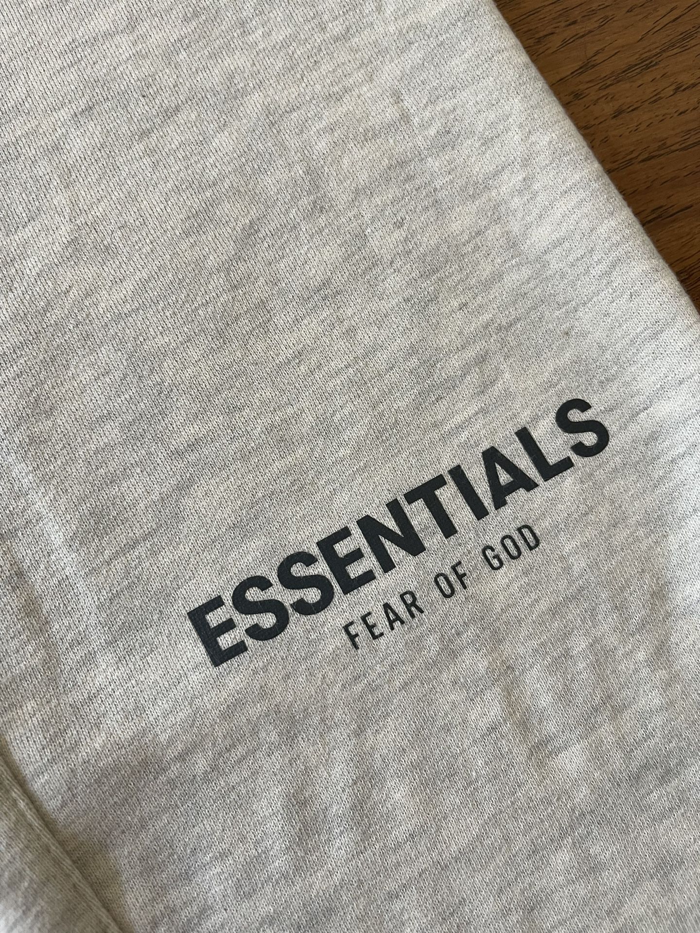 Fear Of God Essentials The Core Light Heather Oatmeal Fleece Sweatpants Size’s Small