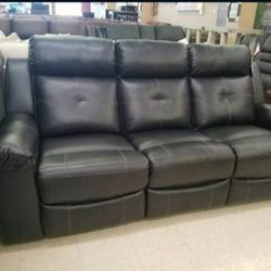 Black Color Recliner Sofa Couch Same Day Delivery 