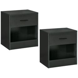 Set of 2 Modern Nightstand, Side Table