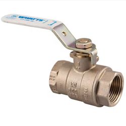 Watts 1 in. Brass FIP x FIP Full Port Threaded Ball Valve=N1-139