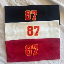 Taylor Swift Travis Kelce 87 Kansas City Chiefs Headbands